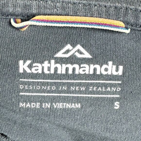 Kathmandu Long Sleeve T Shirt Womens Small Washed Gray Pink Happy Outdoors - Picture 5 of 13